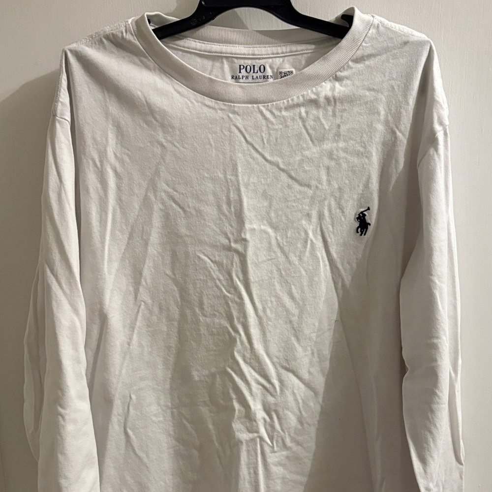 Polo by Ralph Lauren Boy’s White Long Sleeve Tee L 14-16